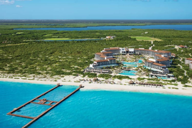 Aerial view of Dreams Playa Mujeres